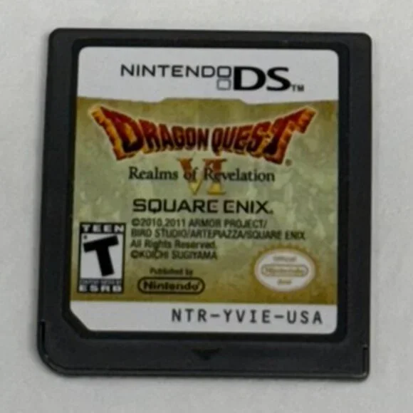 NINTENDO DS Dragon Quest VI Realms of Revelation Cartridge, Case and Booklet
